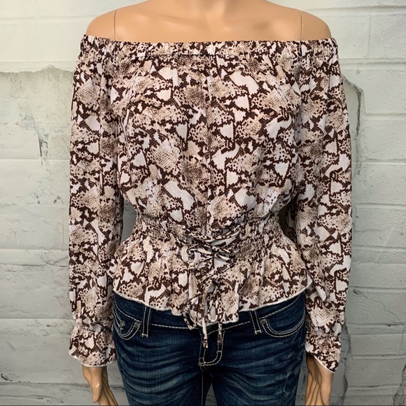 Ultra Flirt Tops - Snakeskin Print Ultra Flirt Top